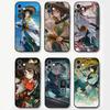 Liang Yue Anime Reverse 1999 Phone Case For IPhone 17 Air 16 15 14 13 Pro Max 11 12 Black Silicone Cover