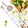 2Pcs Cocktail Spoon Long Handle Bar Spoon - 12" Metal Spoons Drink Mixers for Cocktails Stainless Steel Spoons Stirring Spoons for Coffee Bar