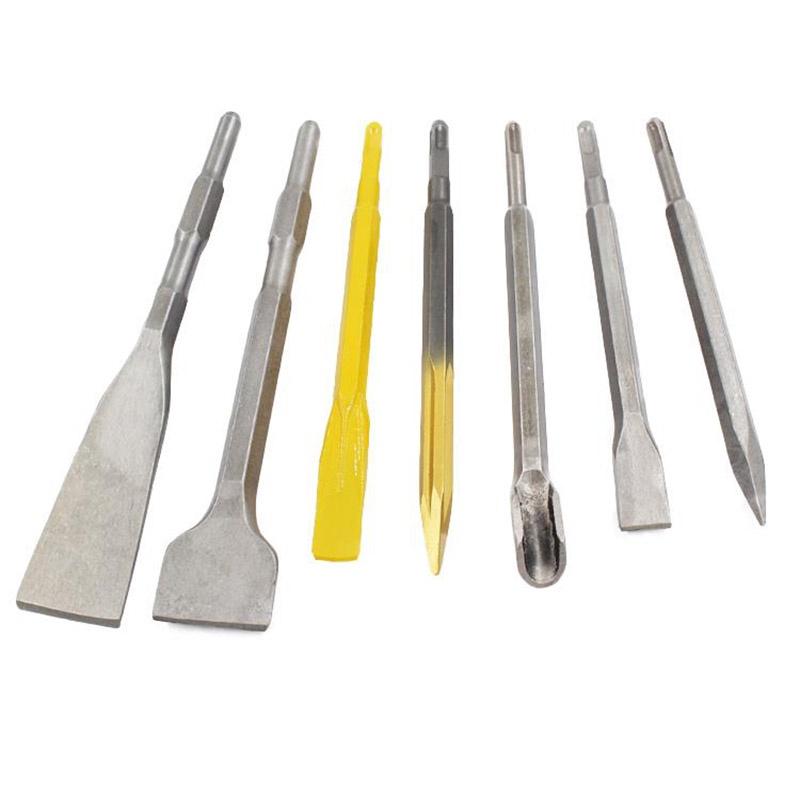 Hammer Rotary Advanced Chisel Bits Set Chrome Steel Tile Bull Point Chisel
