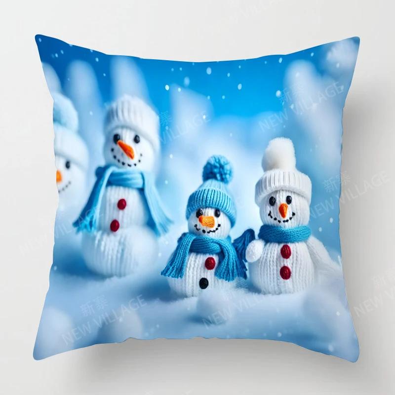 Dekoratives Kissen Wohnzimmer Deko Überwurf Kissenbezug 40*40 40X40Cm 60X60Cm 45X45Cm 50X50Cm Pflanze Winter Frohe Weihnachten