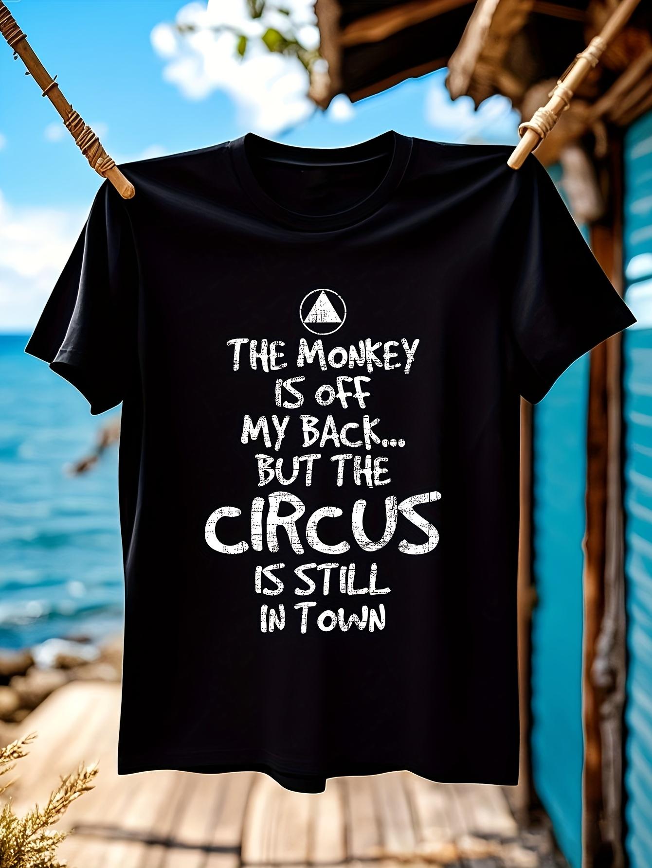 Funny Tshirt Funny Monkey Circus Graphic Tshirt - The Mon... XXXL
