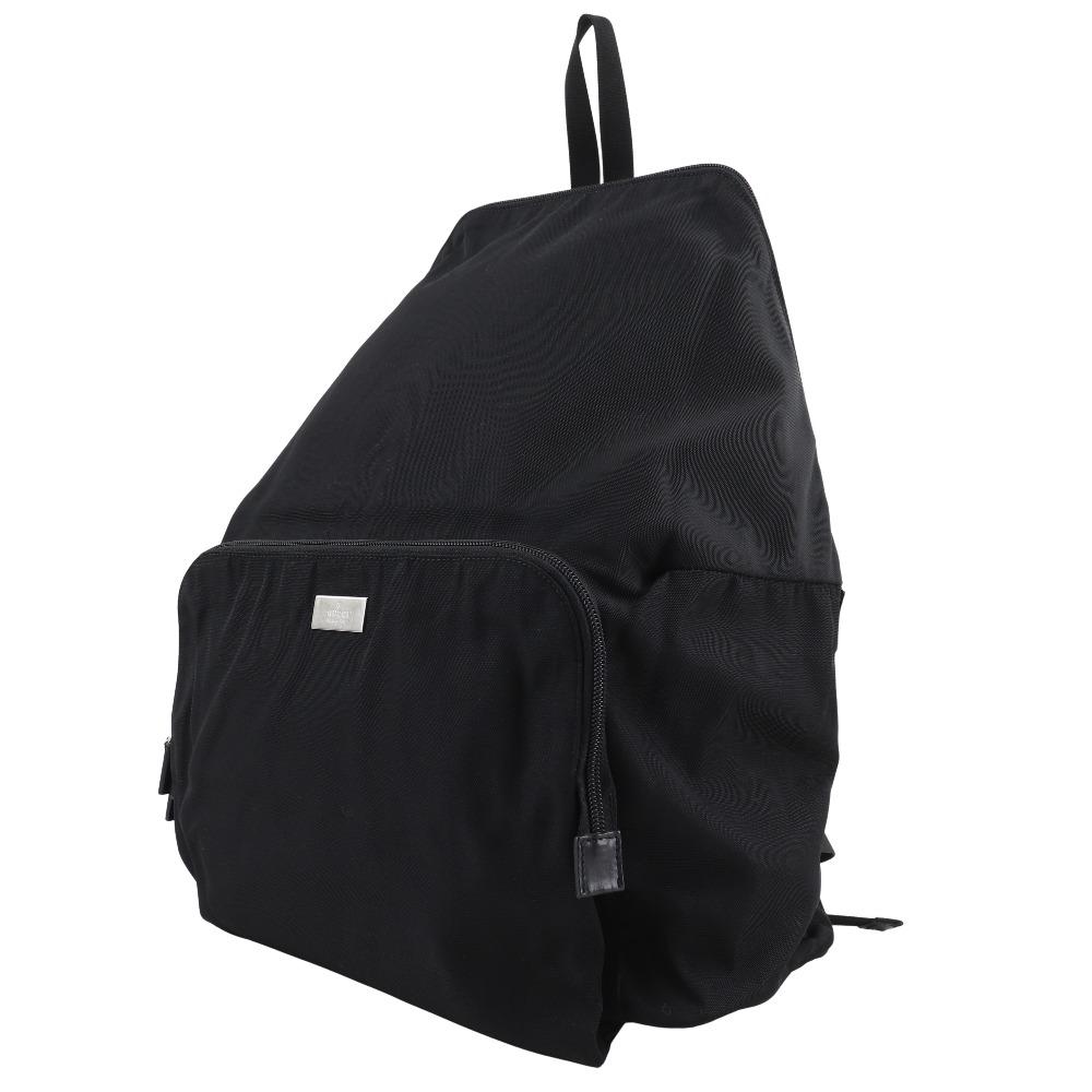 Gucci Rucksack Rucksack Tagesrucksack 019.0302 schwarz Nylon-Canvas Unisex Gebraucht