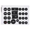 6Sheets Black A/C Central Control Button Stickers  for Mercedes Benz 2007-2014