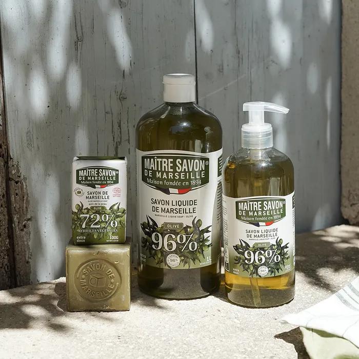 French Marseille Olive All-in-one Liquid Soap Cleansing Foam 1000ml (Choose 1 of 3)