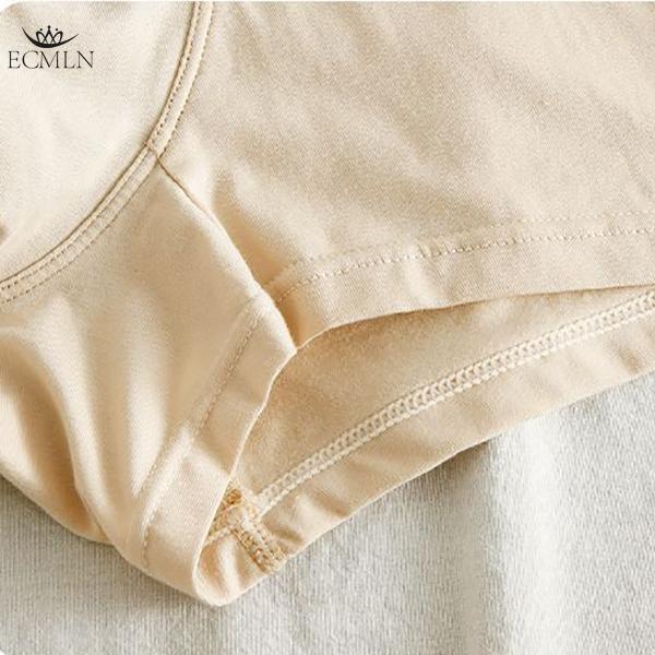 4 PCS Solid Color Men's Underwear Comfortable Breathable Boxer Briefs Soft Skin-friendly Boxer Briefs Mid-Waist Youth Shorts L-3XL