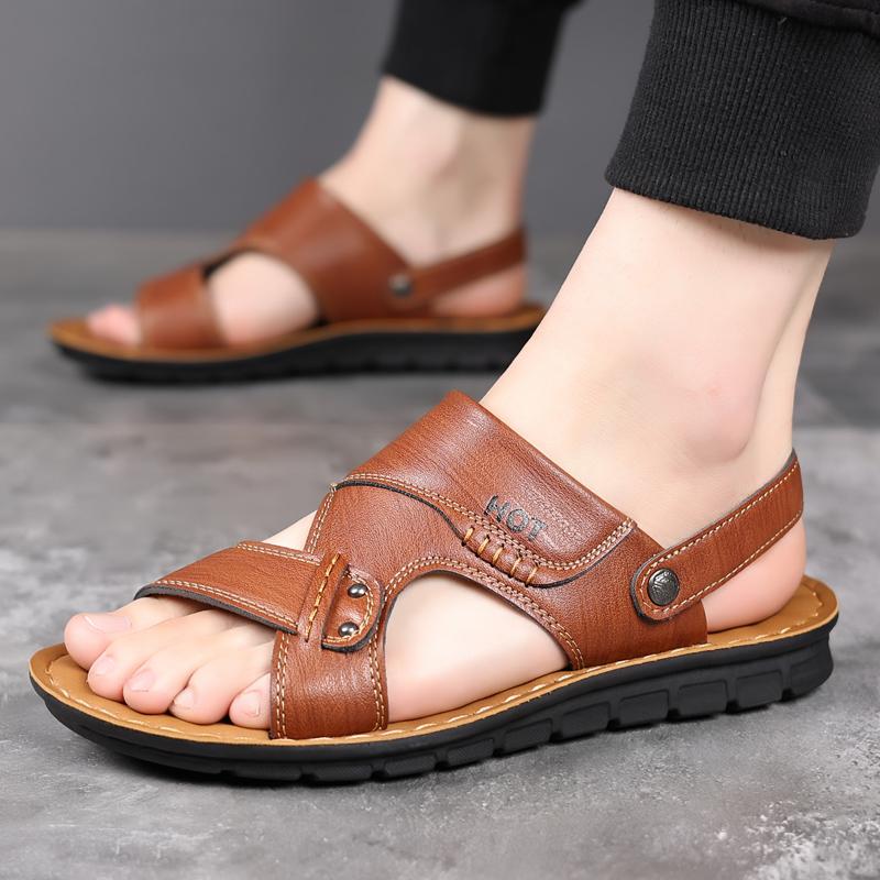 

Fashion Summer Outdoor Sandals for Man Slippers Breathable Hiking Shoes Water Beach Mens Sandals Camping Climbing Aqua Sneaker 38 коричневый