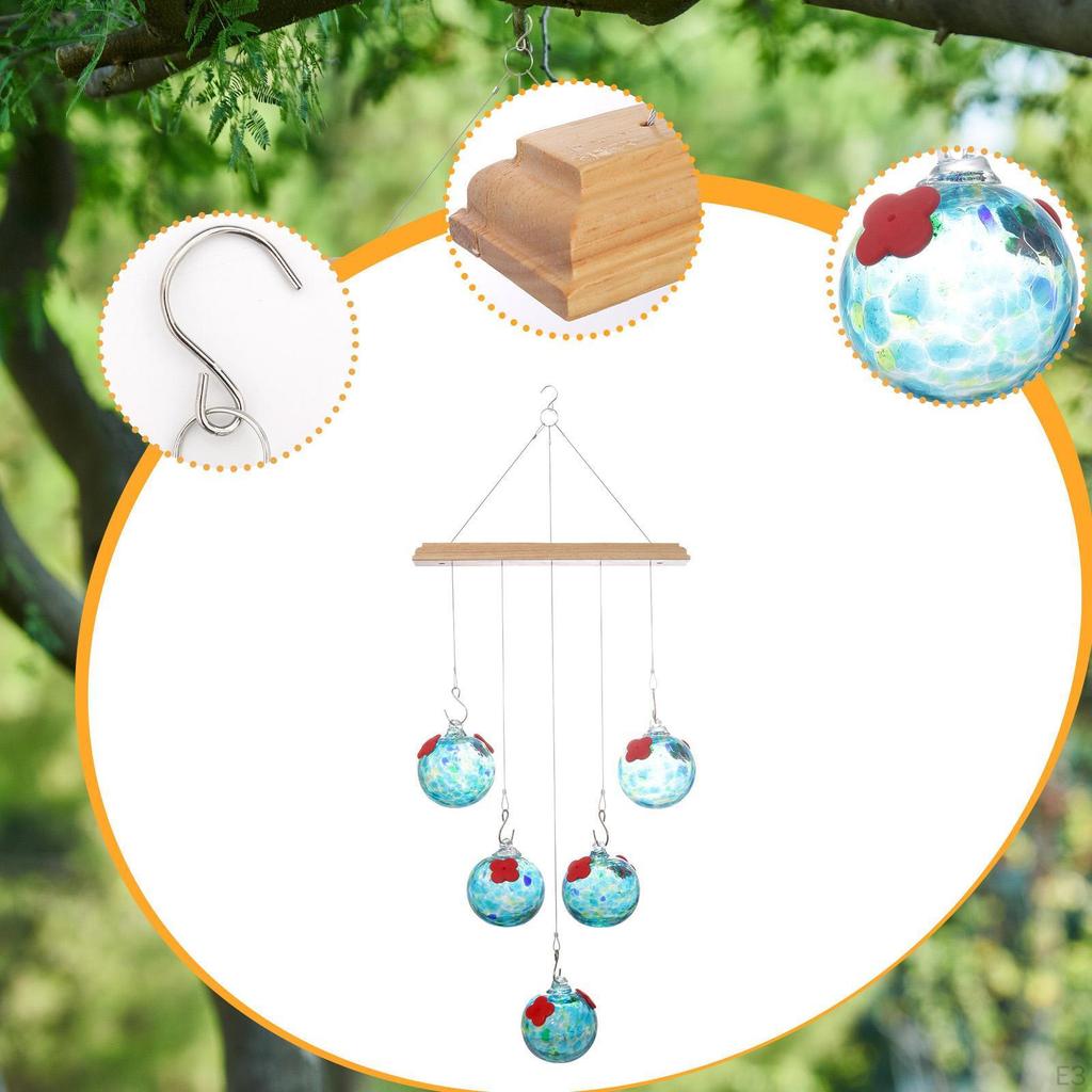With Wind Chime And Crystal Balls, Ideal for Bird Watchers.