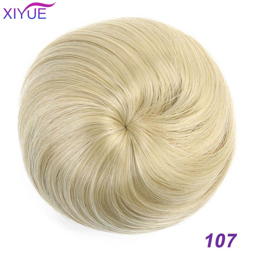 Synthetic Hair Bun Scrunchie Chignon Elastic Band Made Of Hair Clips High Temperture Fiber Hairpiece Ponytail Headwear