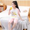 Children's Cotton Pajamas Summer Boys' Thin Short-sleeved Home Wear Girls' Casual Suit