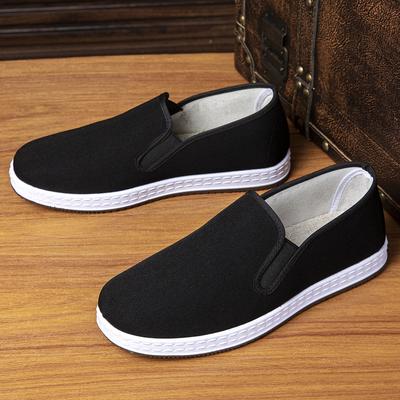 2025 New Men's Shoes Cloth Shoes One Foot Flat Comfortable Shoes Breathable Simple Men's Shoes