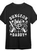 Dungeon Daddy Men's Graphic T-Shirt - 100% Cotton 180gsm Relaxed Fit Short Sleev