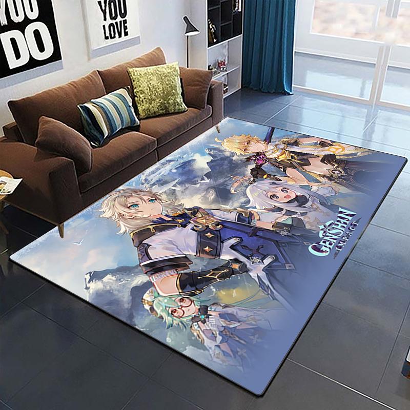 Genshin Impact Custom Carpet Home Decoration Rugs for Bedroom Yoga Mat Soft  Carpets for Living Room Soft Area Cushion