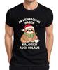 At Christmas Calories Have Too Holiday Sloth Funny Cookie Mens T-Shirt-
