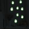 Cartoon Ghost Party Decorations Halloween Glow-in-the-Dark Wall Stickers, Cute Pumpkin Decals, Waterproof PVC Window Clings Removable Art