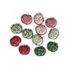 10Pcs 2025 Cute Buttons Vintage DIY Garment Ornaments Plaid Resin Doll Accessory