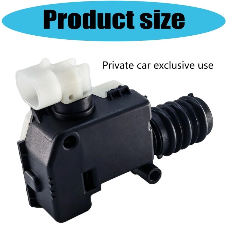 Front-Trunk Hood Lock Actuator Motor with Black Engineering-Plastic Housing and Ribbed Cylindrical Actuator End for Opening and Closing Repair Work