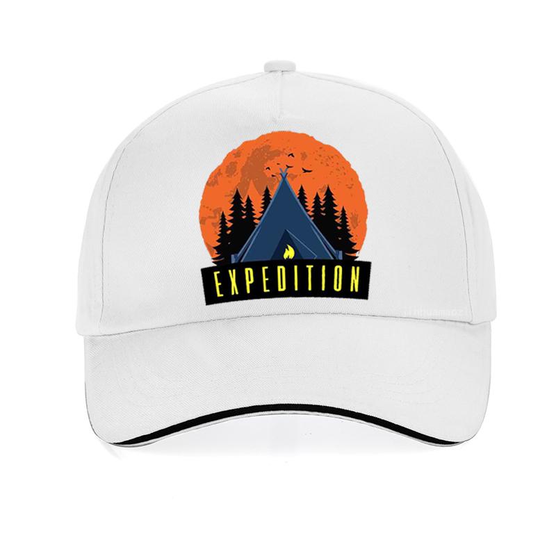 Fashion outdoor Unisex Expedition Camping print Baseball cap adjustable Unisex Adventure Night Expedition Campfire Camping hat