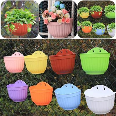 Ajándék Falra szerelhető Virágtartó Színes DIY Gyanta Edény Félköríves Pozsgás Függeszthető Otthoni Kert