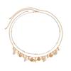 Ocean Fan Shell Starfish Pendant Waist Chain, Beach Resort Rice Bead Beaded Body Chain Female