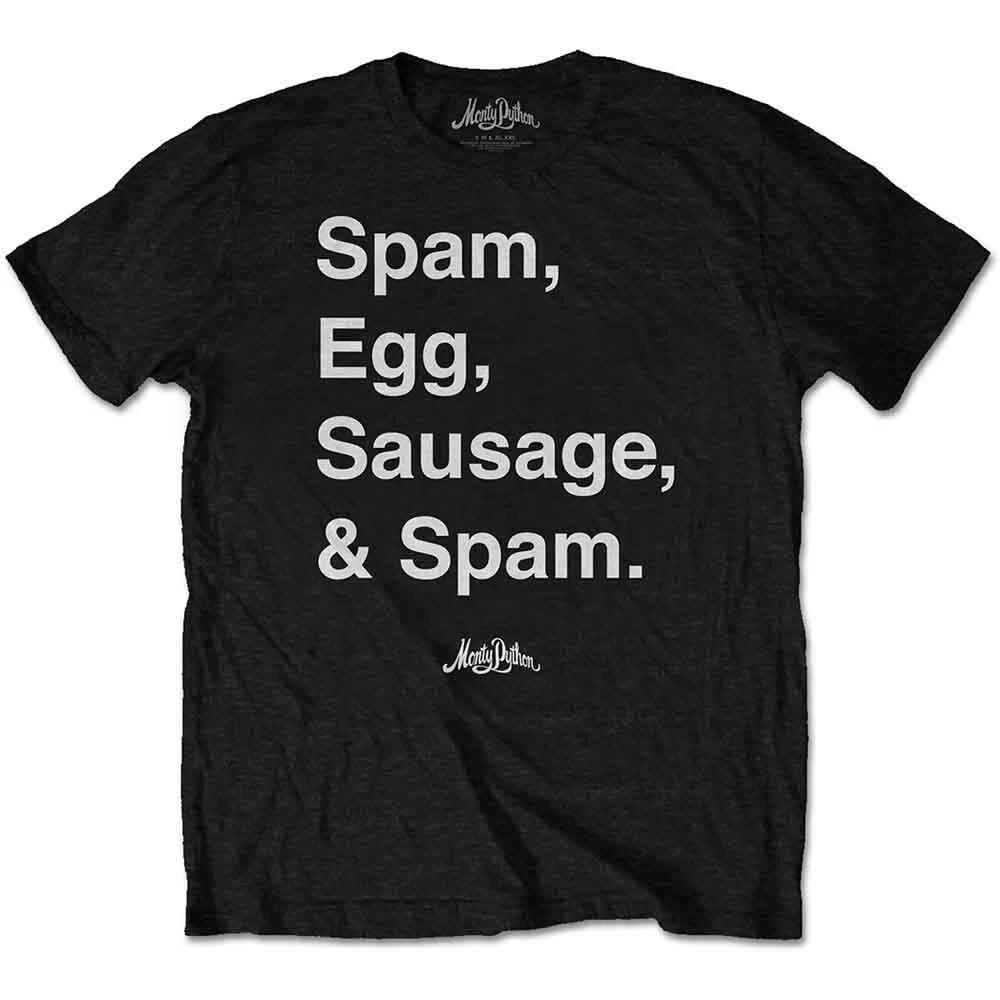 Monty Python Spam T-Shirt Black New XXXXL
