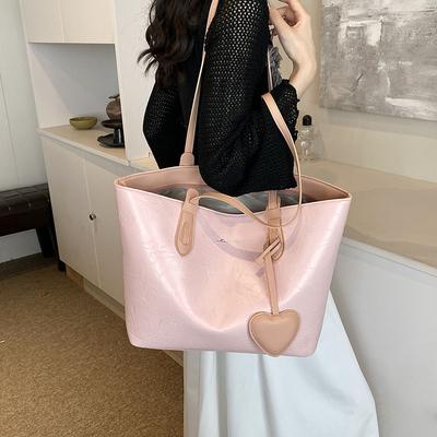 Sac grande capacité femme 2025 été nouvelle mode sac épaule aisselle décontracté polyvalent sac cabas de voyage