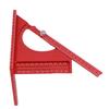 3D Woodworking Angle Ruler Half Round Triangular Ruler Multi Angle Measuring Square Protractor 0 180 Degree Adjustable