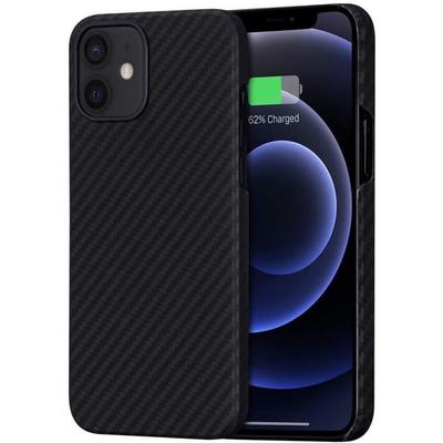 Hülle - E.F.Connection - für iPhone 13 Pro Max - Silikon TPU - Ultra schlank - Kohlefaser