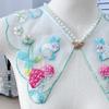 Yunjian Collar Decorative Hanfu Studded Pearls False Collar Embroidered Rabbit