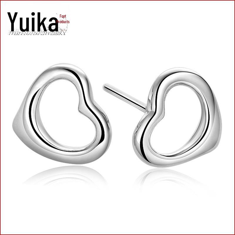 

Weihua Women s Korean Fashion Hollow Heart Earrings, Silver-Plated Seiko Jewelry