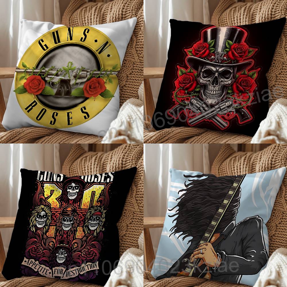band Guns N Roses Appetite GNR pillow cover living room sofa cushion cover bedroom room bed pillow cover home decoration