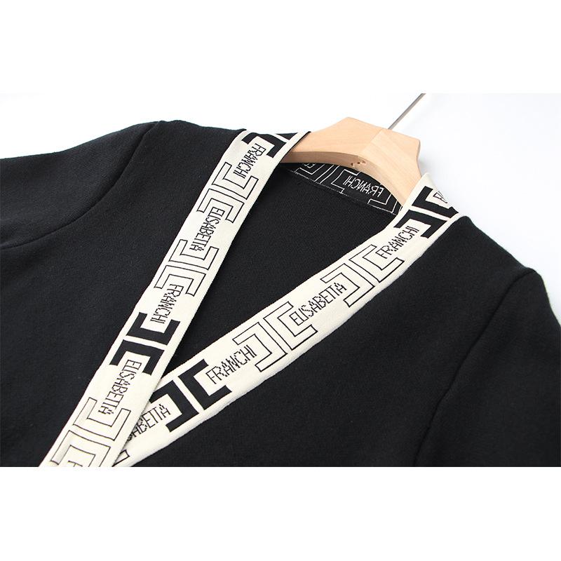 Trendiger Strickcardigan & Midirock-Set mit hoher Taille in Unifarben