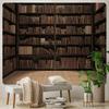 Vintage Library Bookshelf Tapestry Office Living Room Decoration Home Wall Tapestry