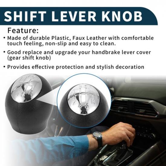 6 Speed Gear Shift Knob No328650005R for Renault Laguna 2007- Plastic Black