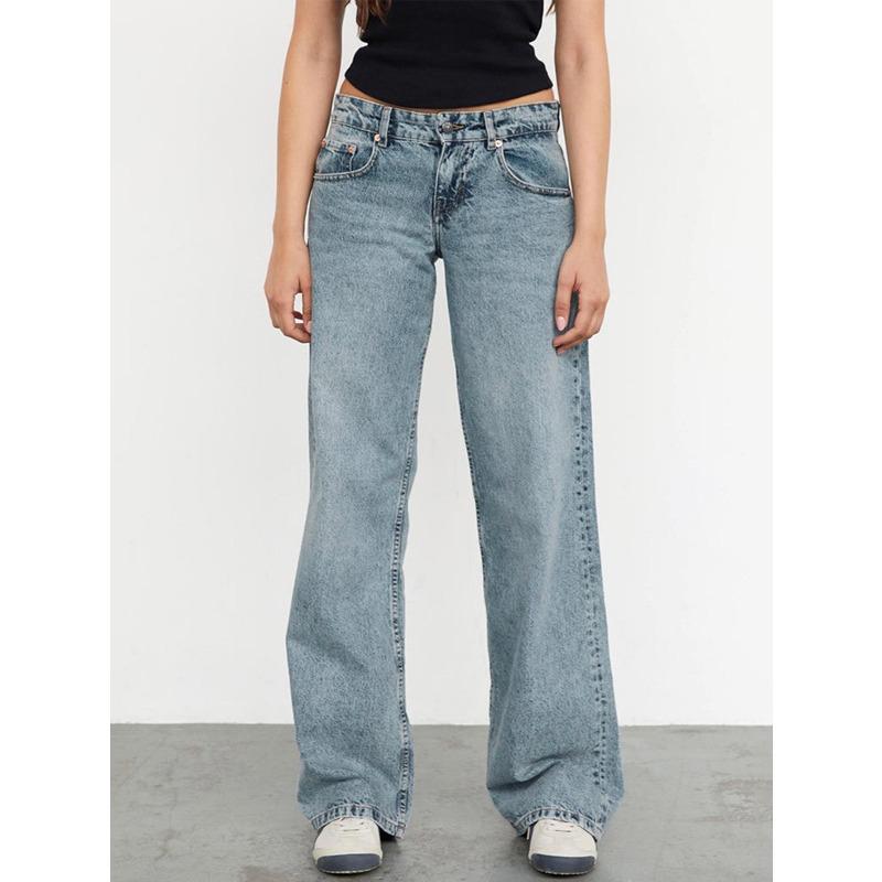 Grenzüberschreitende Damen-Denim-Jeans mit geradem Bein - Exklusiv für Europa und Amerika