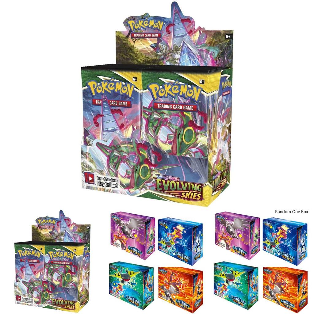 Ultimátní sbírka 360 kusů Pokémon karet s edicemi Sword Shield, Evolving Skies, Shining Fates