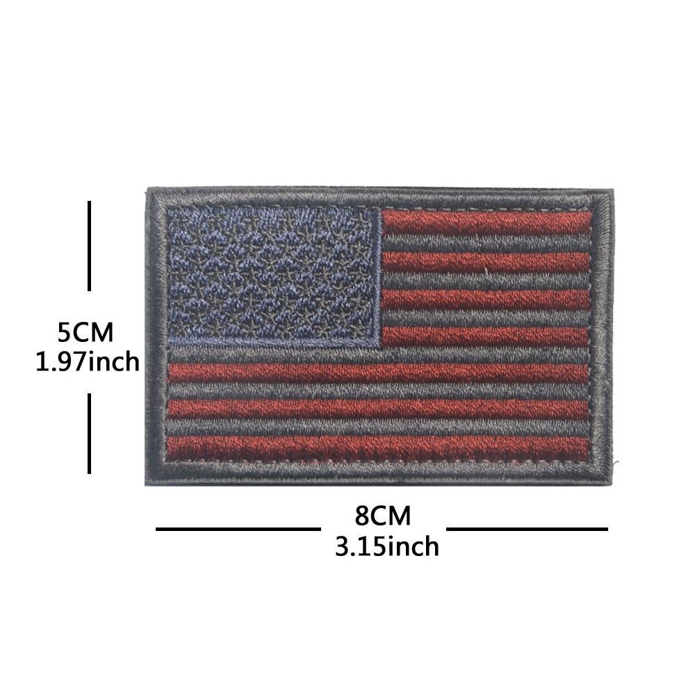 Toppa con Bracciale in Velcro Bandiera Americana - Distintivo Ricamato Star-Spangled Banner
