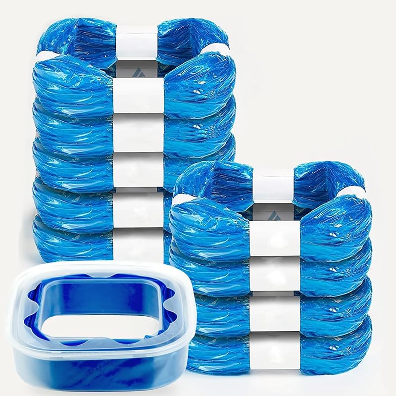 Набор из 9 штук - Пакеты для сменных кассет к ведру для подгузников, совместимые с ведрами Diaper Genie Select, Compact Pail, Square Pails Pack of 9