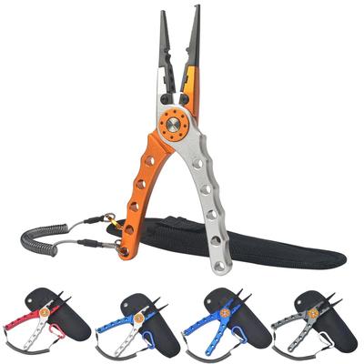 Fishing Pliers Aluminum Alloy Lure Plier Fishing Tools Line Cutter Multifunctional Knot Scissors Hook Remover Fishing Equipment