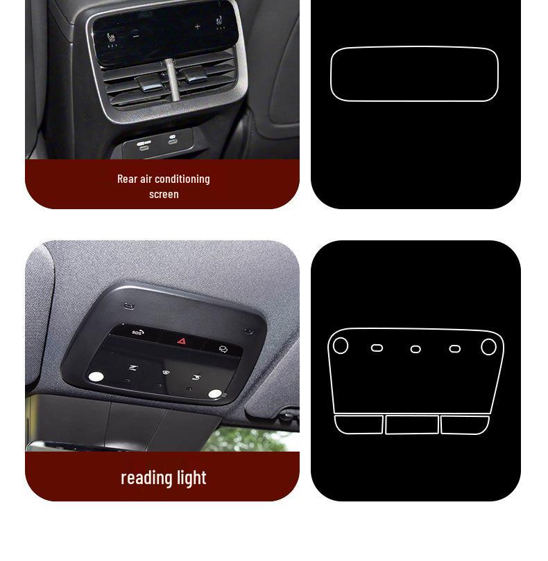 2026 Volvo XC70 Tempered Glass Film for Navigation Screen, Console Protection & Rear AC Trim