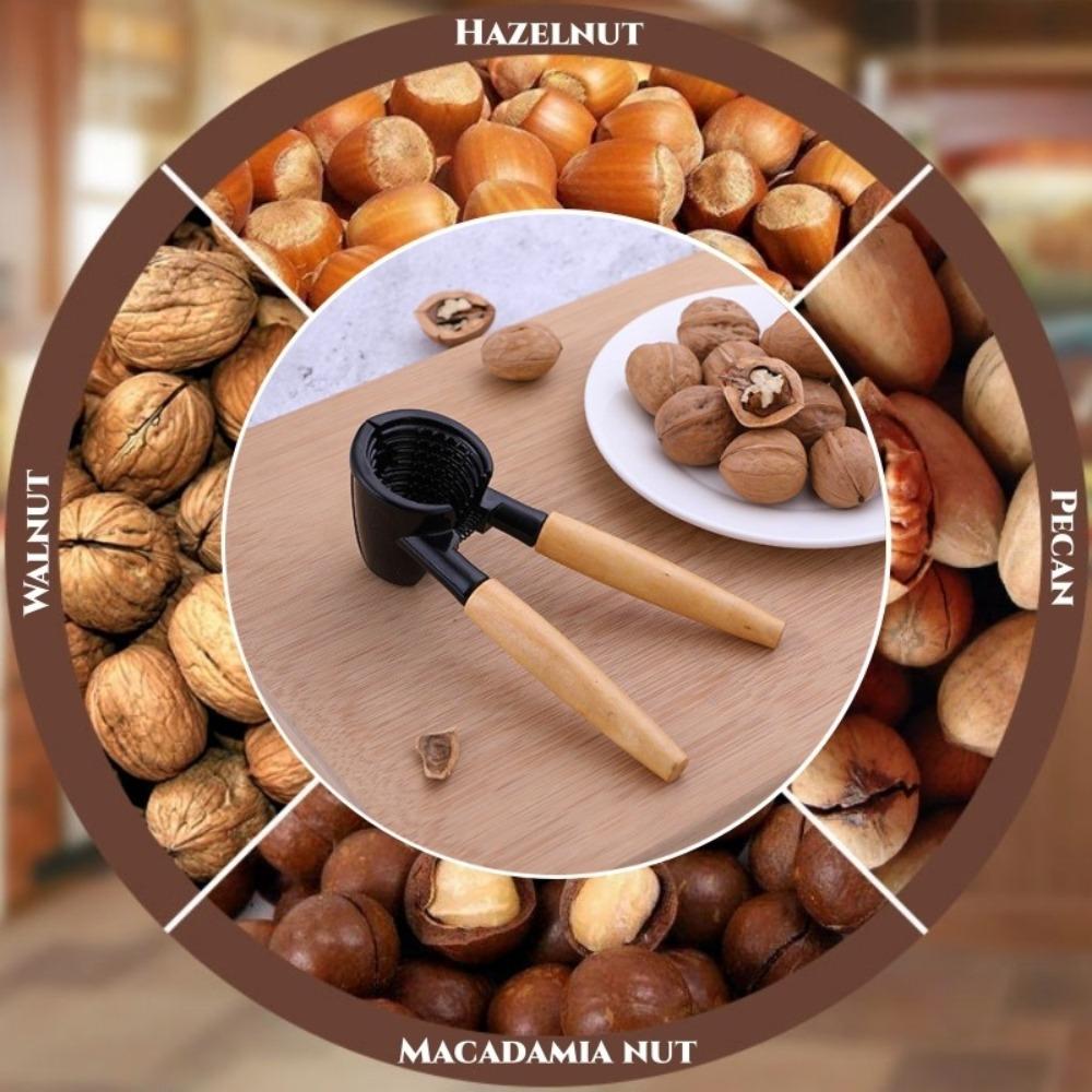 Manual Heavy Duty Nutcracker Spring Design Walnut Tong Multi-functional Nut Peeler Living Room