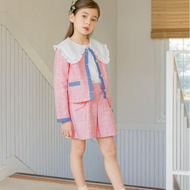 Olivan Olivan Canna Tweed Jacket  Pink 