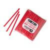 Strix Design Flexible Colored Straws, 300 count, Red, 21cm, in Colored Paper Bags, Individually Wrapped, Hygienic, Flexible, Stylish, Perfect for Cafe