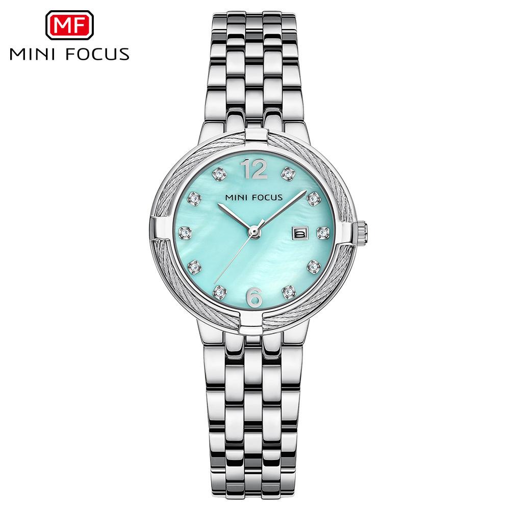 

Women s Quartz Watch with Stainless Steel Strap Mother-of-Pearl Dial Water Resistant Casual Wristwatch with Date