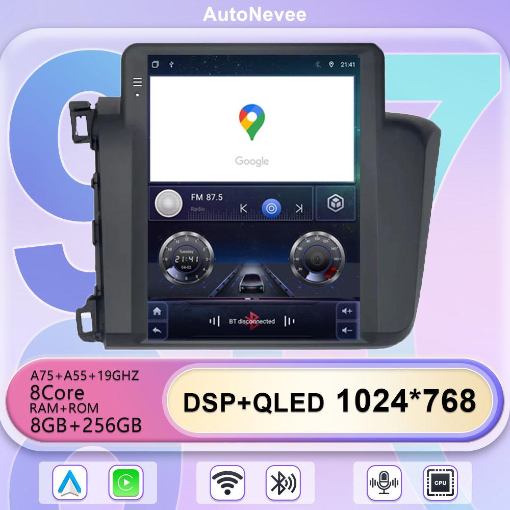 

9.7 Inch Android 13 Carplay for Honda Civic 2012-2015 Car Multimedia Video Player Auto Radio Stereo 5G WIFI BT No 2Din DVD