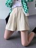 2023 Women's High-Waist Wide-Leg Corduroy Shorts - Spring/Autumn Slimming Casual Pants