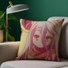 No Game No Life Anime Pillow Case Anti-dustmite Pillowcase Invisible zipper silky short plush Sofa cushion cover