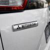 1 sztuka Mitsubishi metalowe Logo błotnika bocznego samochodu Drzwi samochodu Emblemat tylnego zderzaka klapy bagażnika drzwi samochodu Naklejka z emblematem samochodu Styling Akcesoria
