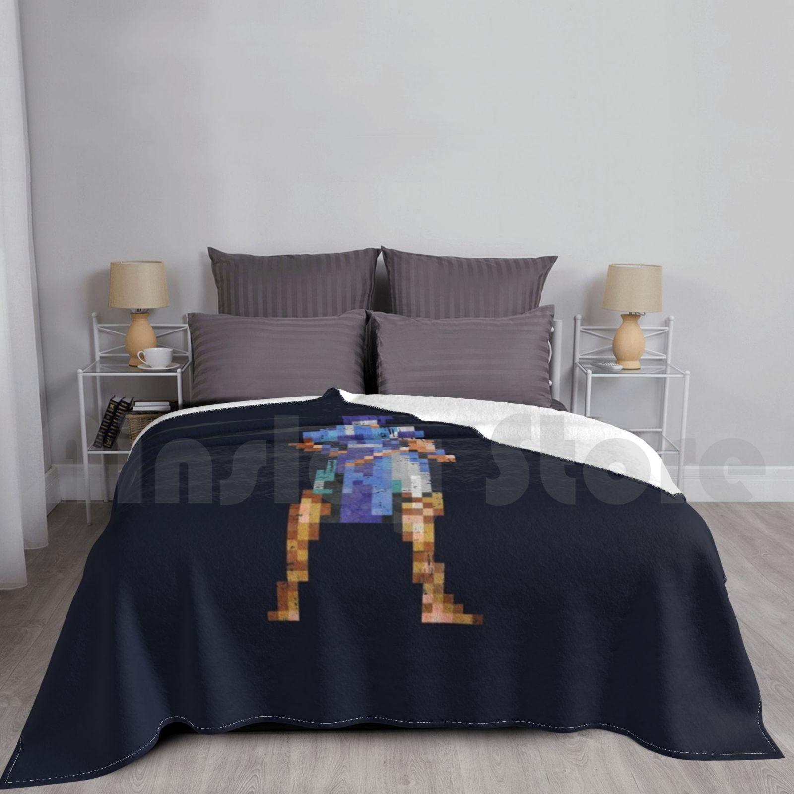 Richter Belmont Vintage Pixels Sotn Blanket Fashion Custom 228 Castlevania Symphony Of The Night Castlevania Size: 75*100cm, Weight: 230 GSM