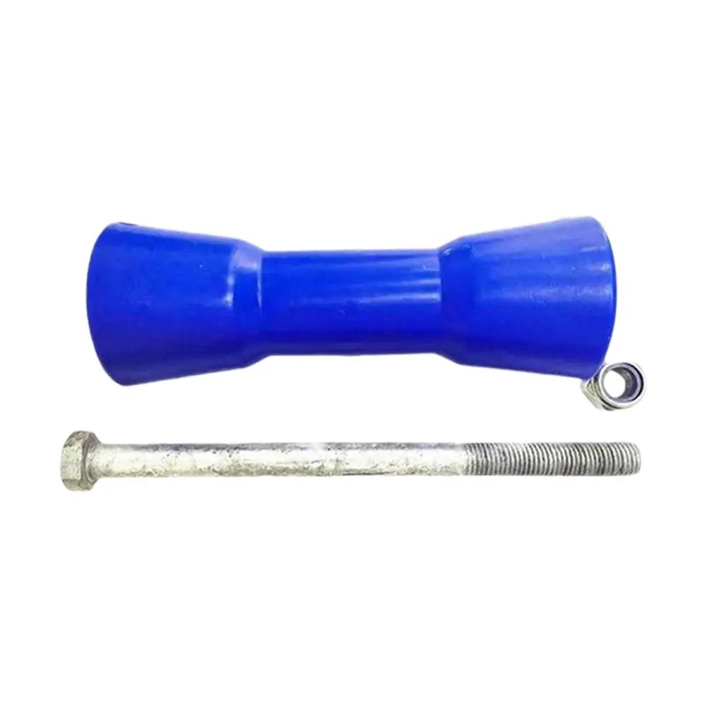 

8 Inch Blue Hard Plastic Boat Trailer Roller Heavy Rubber Bolt Trailer Shaft Roller 200mm Boat Duty Parts P2I0
