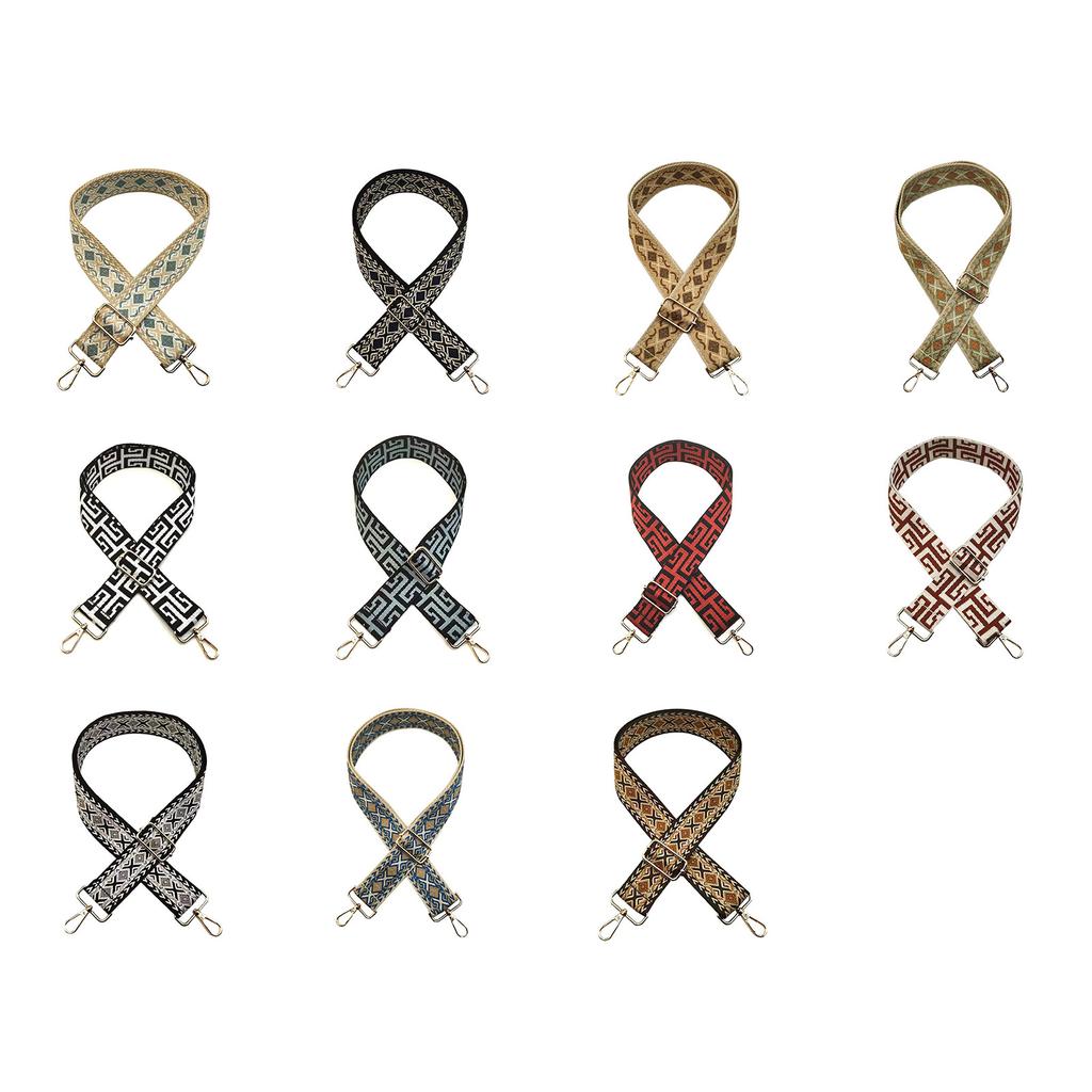 Regulowany Szeroki Pasek do Torby z Etnicznym Wzorem Trwały Etniczny Pasek do Torby Zamienny Etniczny Pasek na Ramię do Torby Trwały